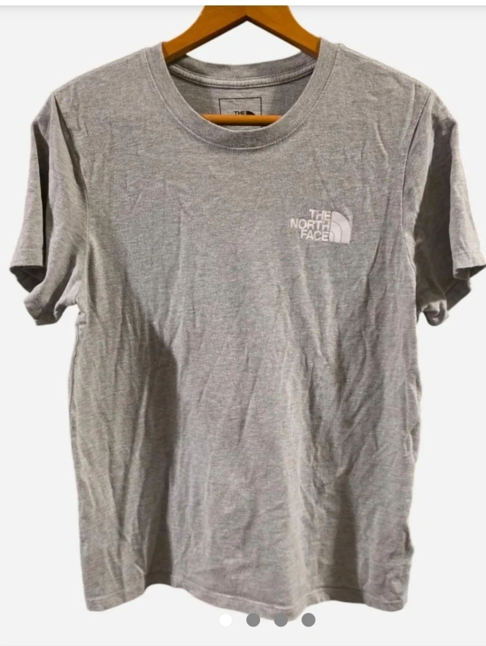 The North Face Women's Heather Grey Logo Tee - Picture 1 of 4
